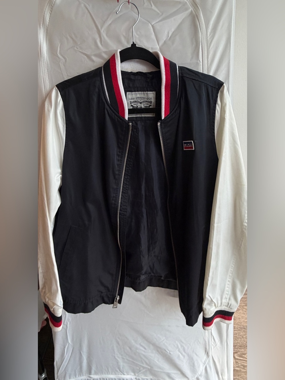 Levi's Women’s Colorblock Stripe Trim Bomber Jacket